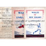 RUGBY LEAGUE / WALES V ENGLAND & NEW ZEALAND Three programmes for the games in Wales versus