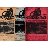 SPEEDWAY / BELLE VUE Six home programmes for 1934 and The Winer Bulletin including Wimbledon,