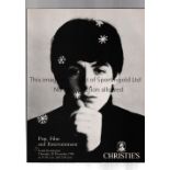 POP, FILM & ENTERTAINMENT Christie's auction catalogue for 20/12/1990 including The Beatles, Rolling