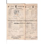 MIDDLESEX CCC Twenty scorecards for matches at Lord's: 3 X 1957, 9 X 1958 and 4 X 1959 plus