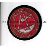 ABERDEEN EMBOSSED CLOTH BADGE Original cloth badge from 1980s Good