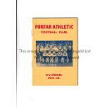 FORFAR ATHLETIC Handbook for 1949/50. Very good