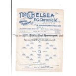 NEUTRAL AT CHELSEA 1914 Single sheet programme for the Lady Henry Cup Final, X Division v R Division