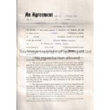 BILLY RICHARDS / FULHAM / 1930'S CONTRACTS Four original contracts for Billy Richards, who played