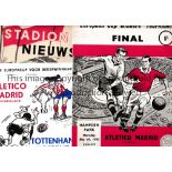 ECWC FINALS Twenty seven programmes: 1962, 1963 X 2 16 page issue and Stadion Nieuws, 1964, 1965,