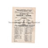 1945/6 FA CUP / DARLINGTON V STOCKTON Single sheet programme for the tie at Darlington 17/11/1945,