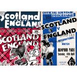 SCOTLAND V ENGLAND Five programmes for matches at Hampden, 1948, 1950, 1952, 1954, 1956 and 1958.