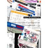 FOOTBALL TEAM SHEETS AND MATCH TICKETS Includes 69 tickets, mainly Port Vale home and away. Includes