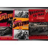 STENNER'S SPEEDWAY ANNUALS Eight annuals 1946, 1947, 1949 wear on spine, 1950 - 1954 and 2