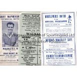 1950'S / 1960's PROGRAMMES Thirty programme including Walsall, mostly Friendlies, FA Cup and