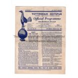 F.A. CUP SEMI-FINAL AT TOTTENHAM 1950 Programme for Arsenal v Chelsea 18/3/1950 slight folded in