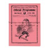 TOTTENHAM HOTSPUR Programme for the home League match v Sheffield Wednesday 29/8/1938, very slight