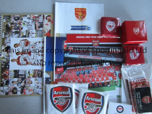 ARSENAL A miscellany of hospitality items and gifts including a Tour & Museum Certificate and letter