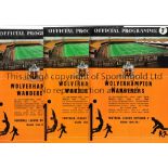 WOLVES Thirty nine home programme: 18 X 60-61 and 21 X 61-62. No team changes or duplication.