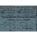 WEST HAM UNITED Seven single sheet home programmes v Brentford 26/5/45, v Chelsea 19/5/45, (tape