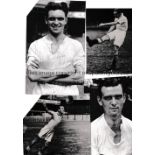 SWANSEA TOWN / AUTOGRAPHS Four b/w Press photos of various size including Williams, Keane and