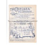 CHELSEA Programme for the home League match v Liverpool 27/12/1932, ex-binder. Generally good