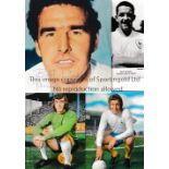 TOTTENHAM HOTSPUR Nine postcards from the 1960's including Mackay, England, Gilzean X 2 different,