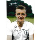 TOTTENHAM HOTSPUR 1960/1 / AUTOGRAPHS Three colour 12" X 8" signed portraits of Terry Dyson, Peter