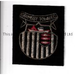 GRIMSBY TOWN EMBOSSED CLOTH BADGE Original cloth badge from 1970s. Good