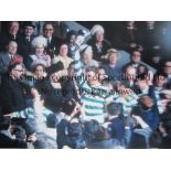 TOMMY GEMMELL AUTOGRAPH A 16 x 12 col photo of the Celtic full-back holding aloft the Scottish Cup