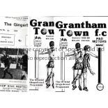 GRANTHAM TOWN Sixty eight home programmes 1970's and 1980's including Scunthorpe 67/8, Norwich 72/