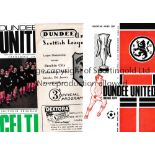 SCOTTISH FOOTBALL PROGRAMMES Twenty two programmes 1958-1999 including Dundee United homes v