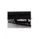 GERMANY V SWEDEN 1942 A 7" X 5" b/w Press photo with stamp and paper notation on the reverse of both