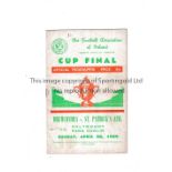 F.A. OF IRELAND CUP FINAL 1954 Programme for Drumcondra v St. Patrick's Ath. 25/4/1954 in Dublin,