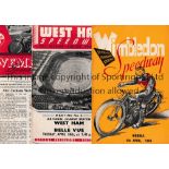 SPEEDWAY / BELLE VUE Seventeen away programmes for 1948. Fair to generally good