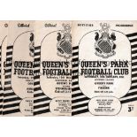 QUEEN'S PARK Six home programmes v Falkirk 51/2, Stenhousemuir 55/6, Airdrie and St. Mirren 56/7,