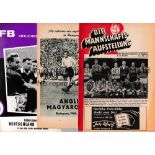 WEST GERMANY V ENGLAND 1965 Two programmes for the match in Nuremburg 12/5/1965, official with