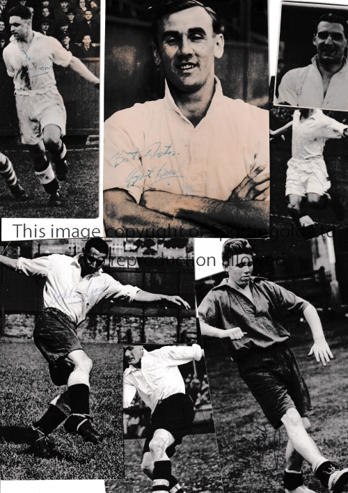 SWANSEA TOWN / AUTOGRAPHS Seventeen original b/w photos 1949/50 - 1951/2 of various size,