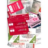 ARSENAL Approximately 40 Executive Box ticket stubs and tear off stubs, Matchday Hospitality