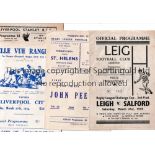 RUGBY LEAGUE PROGRAMMES 1946 TO 1958 Twenty one programme including 1947 Great Britain v New