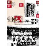 S.L. BENFICA Two first day covers, a card and an envelope for European Champions 1961/2 both hand