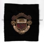 MANCHESTER UNITED EMBOSSED CLOTH BADGE Original old cloth badge undated. Good