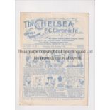 ENGLAND V WALES AT CHELSEA 1929 Programme for the International on 20/11/1929, horizontal fold.