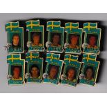 WORLD CUP 1994 USA Ten metal badges issued for the Tournament with player portraits. Very good