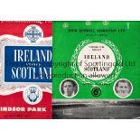 NORTHERN IRELAND V SCOTLAND Five programmes for matches in Belfast 1951, 1953, 1955, 1957 and