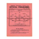 ARSENAL Single sheet programme for the home League match v Charlton Athletic 21/10/1939. Generally