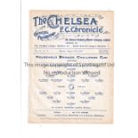 NEUTRAL AT CHELSEA 1914 Single sheet programme for the Household Brigade Cup S-F, 1st Bat. Grenadier