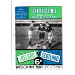 NORTHERN IRELAND V SCOTLAND 1950 Programme for the International in Belfast 1/10/1949. Very good