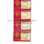 MANCHESTER UNITED 1998/9 TICKETS Twenty two home tickets for League, FAC and Champions League