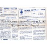 ILFORD F.C. Twenty one home programmes for season 1963/4. Most are very slightly creased and some