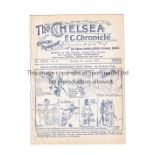 CHELSEA Programme for the home League match v Wolves 28/1/1932, ex-binder. Generally good