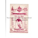 HEARTS V CELTIC 1951 Programme for the match at Tynecastle 24/2/1951, slightly creased. Generally