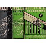 SPEEDWAY / BELLE VUE Eight home programmes for 1939 including Wembley, Southampton, West Ham 15/4