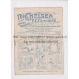 CHELSEA Programme for the home League match v Fulham 26/9/1925, split on spine, and slightly