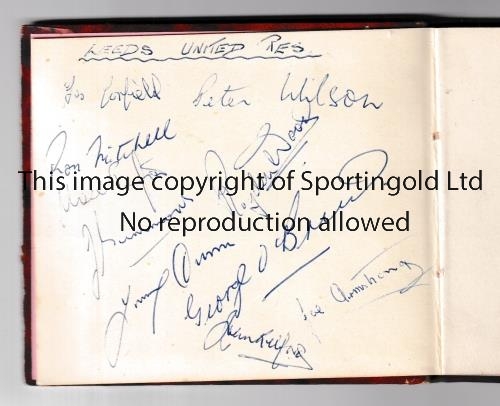 1950'S AUTOGRAPH BOOK / MANCHESTER UNITED / MANCHESTER CITY / LEEDS UNITED Autograph album including